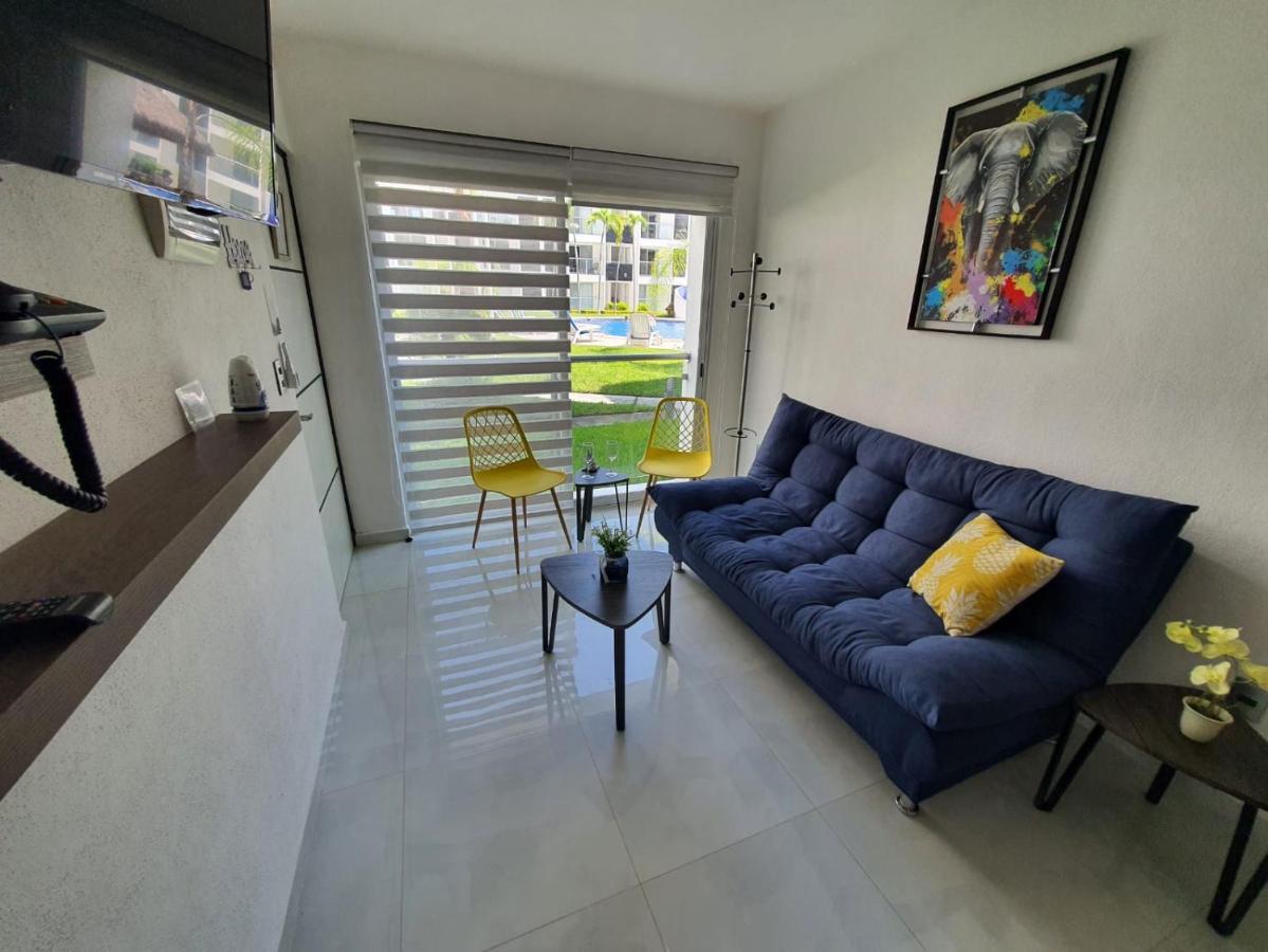 Departamento De Lujo En Manzanillo, Planta Baja Frente A La Albercaアパートメント エクステリア 写真