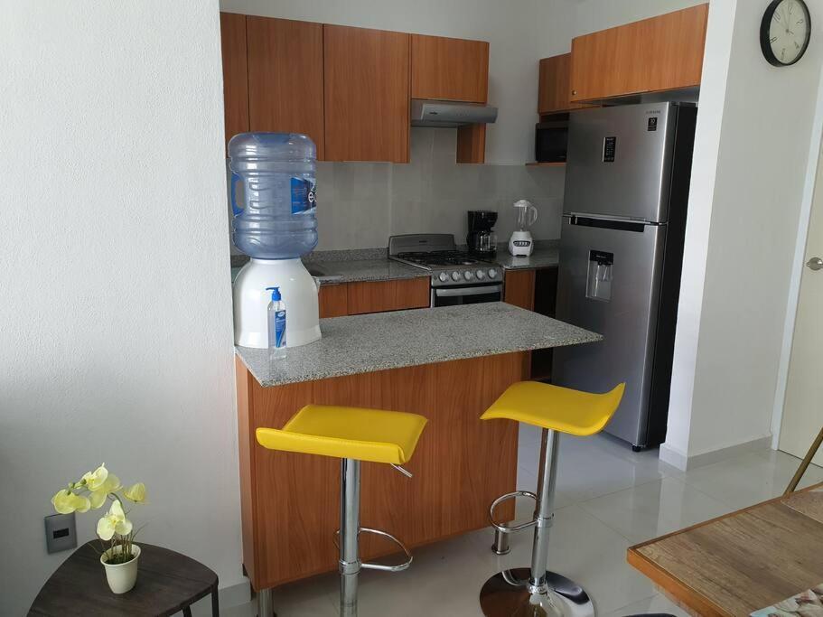 Departamento De Lujo En Manzanillo, Planta Baja Frente A La Albercaアパートメント エクステリア 写真